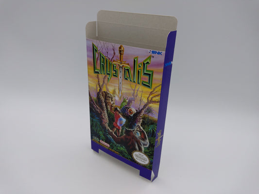 Crystalis - - Box only - NES - thick cardboard as in the original. Top Quality !