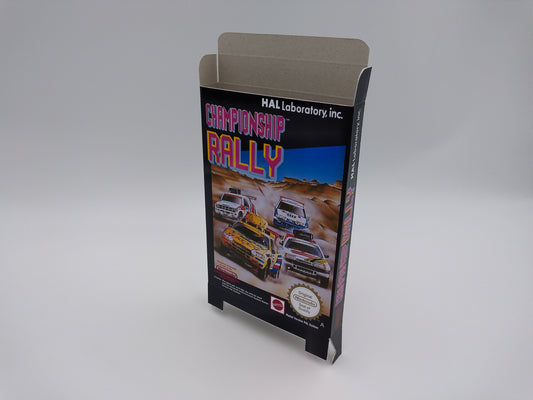 Championship Rally - Box only - NES - PAL - thick cardboard as in the original. Top Quality !