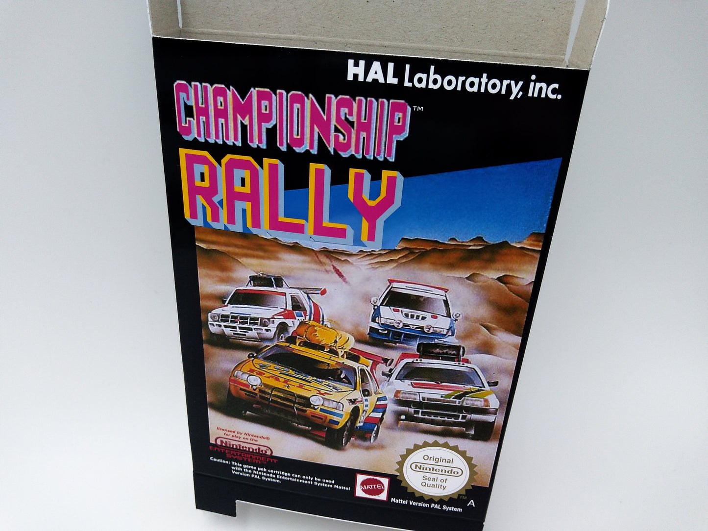 Championship Rally - Box only - NES - PAL - thick cardboard as in the original. Top Quality !