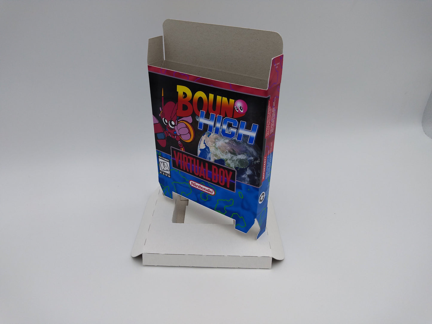 Bound High - Virtual Boy box with insert option - thick cardboard. Top Quality !!