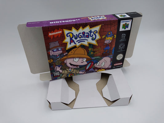 Rugrats Treasure Hunt - box with inner tray option - PAL or Australian PAL - Nintendo 64 - thick cardboard. Top Quality !!