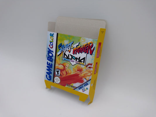Street Fighter Alpha Warriors Dreams - box with inner tray option - Game Boy Color/ GBC  - NTSC - thick cardboard. Top Quality !!