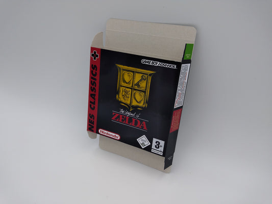 The Legend of Zelda NES Classic Collection - GameBoy Advance - box with inner tray option - thick cardboard. Top Quality !!