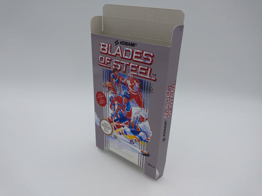 Blades of Steel - Box only - NTSC or PAL - NES - thick cardboard as in the original. Top Quality !