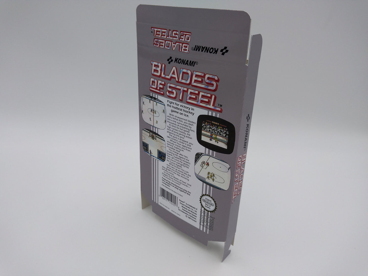 Blades of Steel - Box only - NTSC or PAL - NES - thick cardboard as in the original. Top Quality !