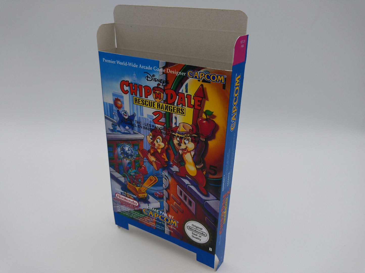 Chip 'N Dale: Rescue Rangers 2 - Box only - NES - NTSC or PAL - thick cardboard as in the original. Top Quality !