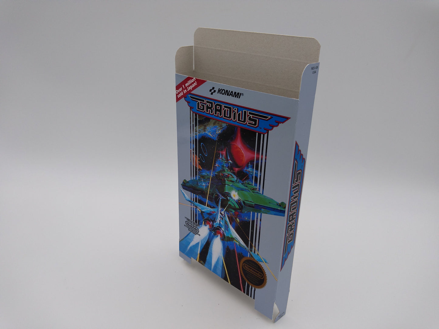 Gradius - Box only - NES - thick cardboard as in the original. Top Quality !