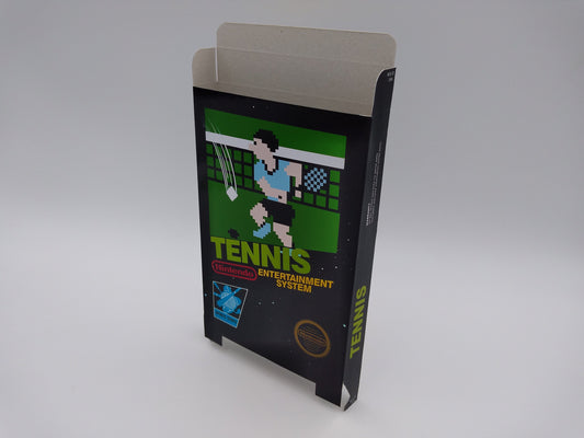 Tennis - Box only - NES - NTSC or PAL - thick cardboard as in the original. Top Quality !