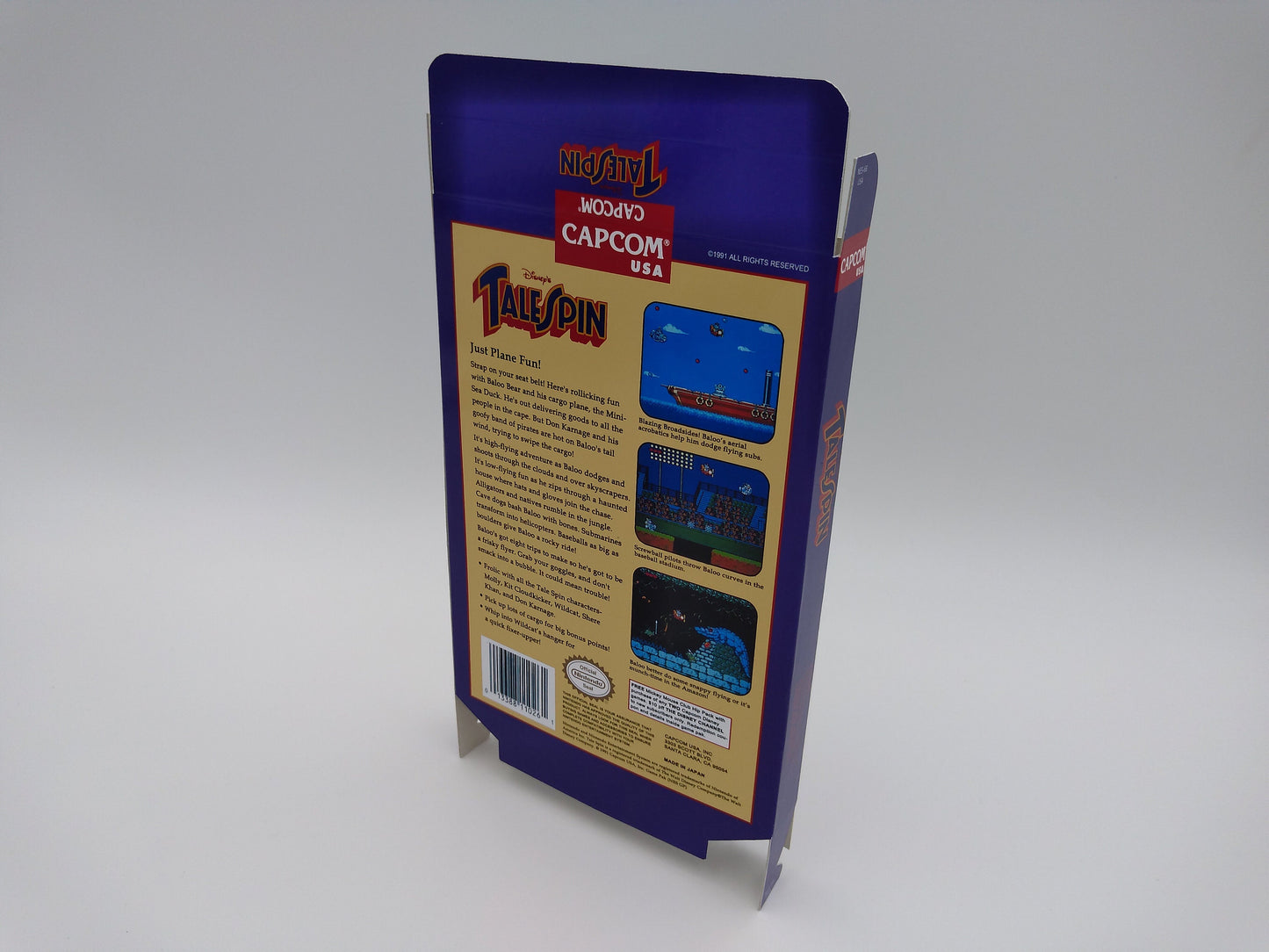 Tale spin - Box only - NES - NTSC or PAL - thick cardboard as in the original. Top Quality !