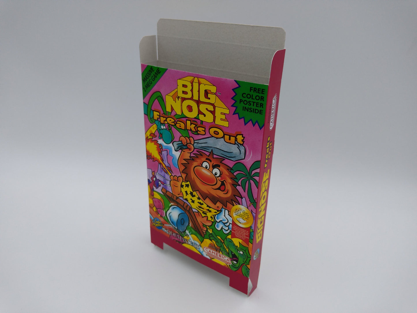 Big Nose Freaks Out - Box Replacement, Dust Cover, Block - NES - thick cardboard as in the original. Top Quality !