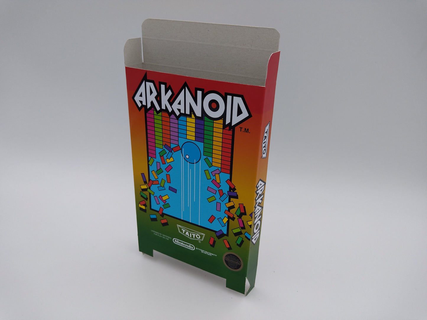 Arkanoid -  Box only - NES - thick cardboard as in the original. Top Quality !