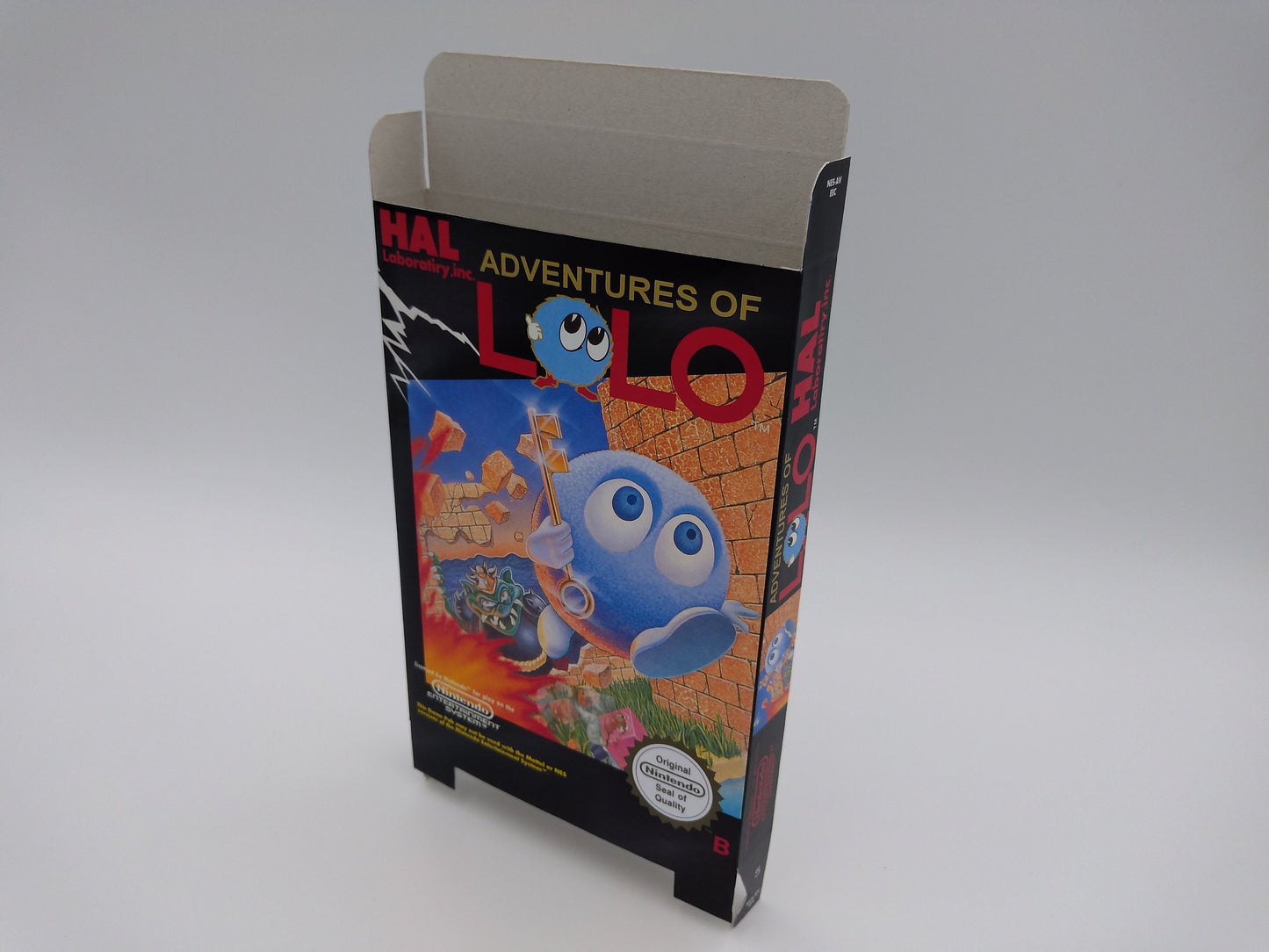 Adventure of LOLO, the - box replacement only - NES - thick cardboard as in the original.