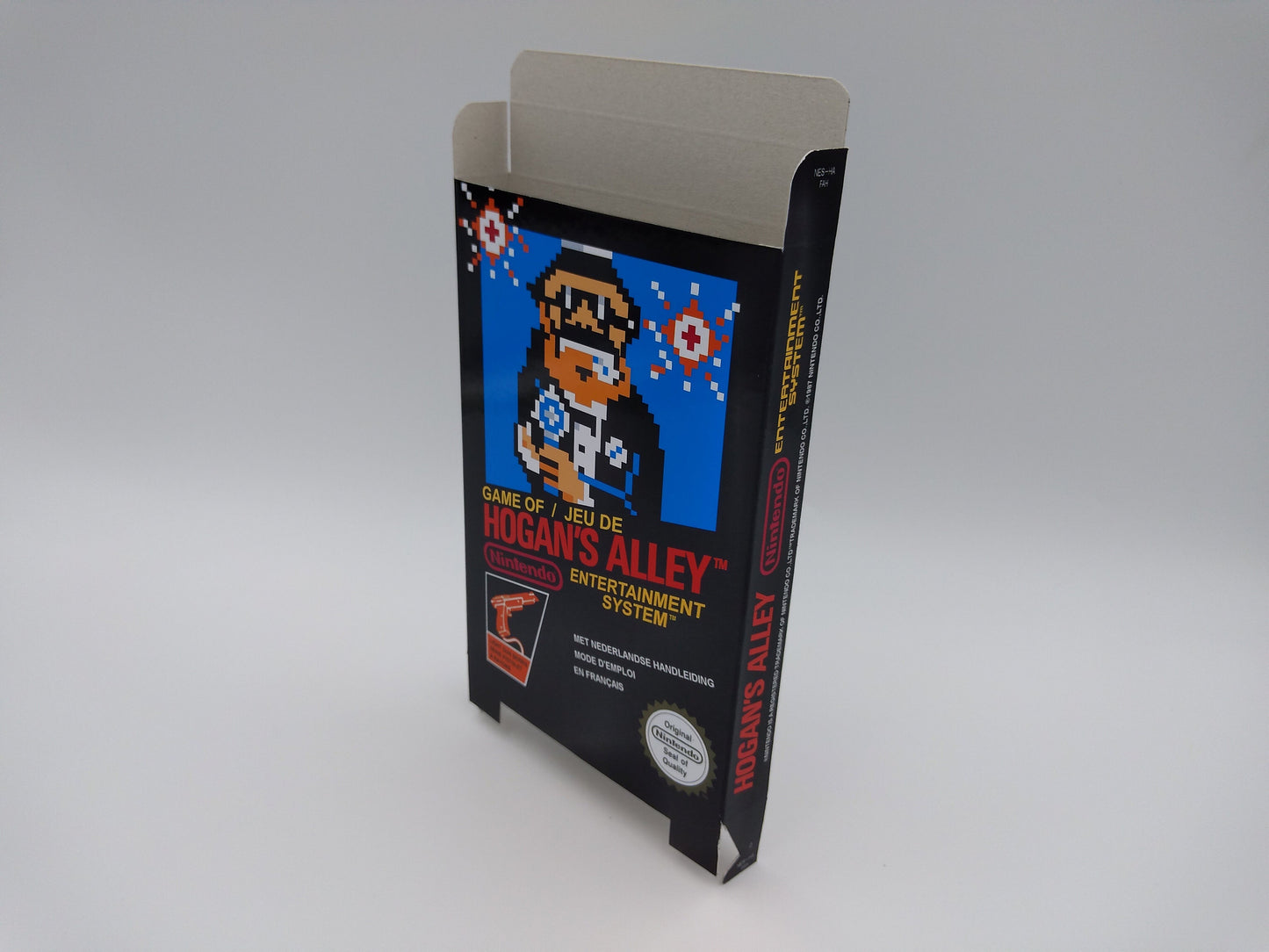 Hogan's Alley - Box only - NES - NTSC or PAL - thick cardboard as in the original. Top Quality !