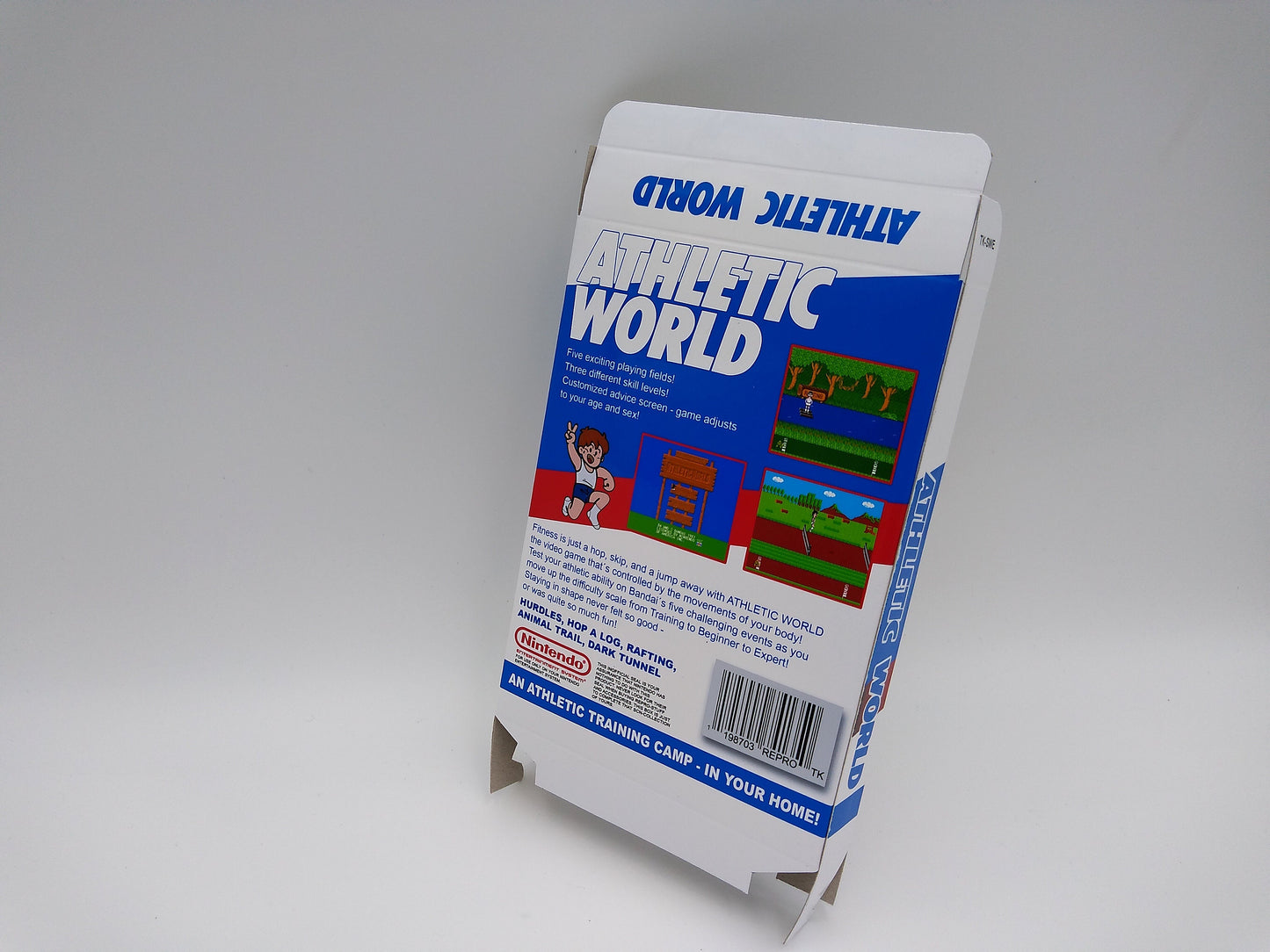 Athletic World - Box Replacement, Dust Cover, Block - NES - thick cardboard as in the original. Top Quality !