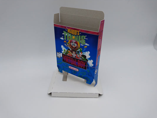 Mario Tennis - Virtual Boy - box only - NTSC Region -  thick cardboard as in the original.