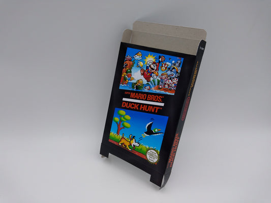 Super Mario Bros, Duck Hunt - Box only - NES - thick cardboard as in the original. Top Quality !