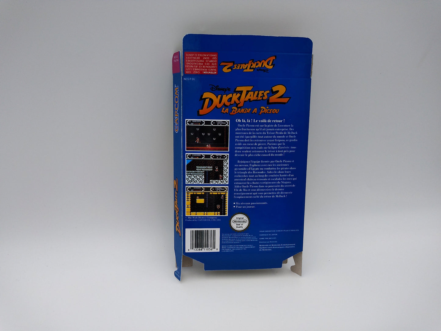 Duck Tales 2 - Box only - NES - NTSC or PAL - thick cardboard as in the original. Top Quality !