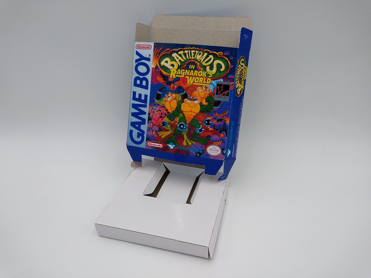 Battletoads in Ragnarok's World - GameBoy/ GB - box with inner tray option - thick cardboard. Top Quality !!