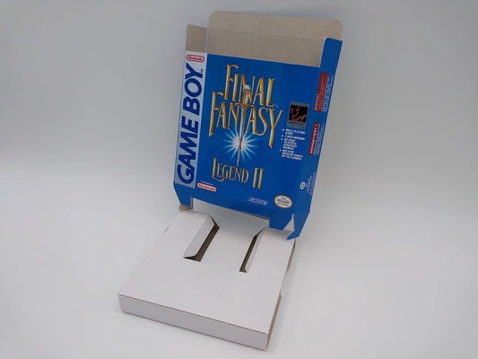 Final Fantasy Legend II - GameBoy/ GB - box with inner tray option - thick cardboard. Top Quality !!