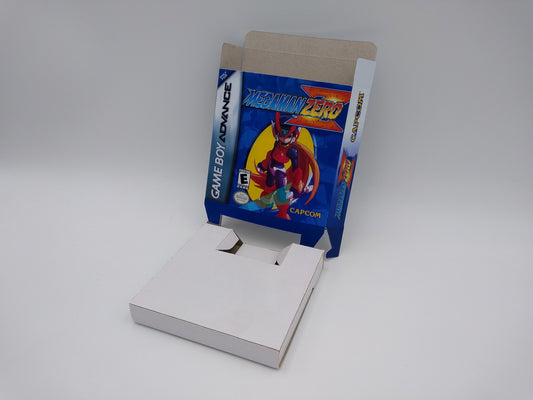 Mega Man Zero - box with inner tray option - Gameboy Advance - thick cardboard. Top Quality !