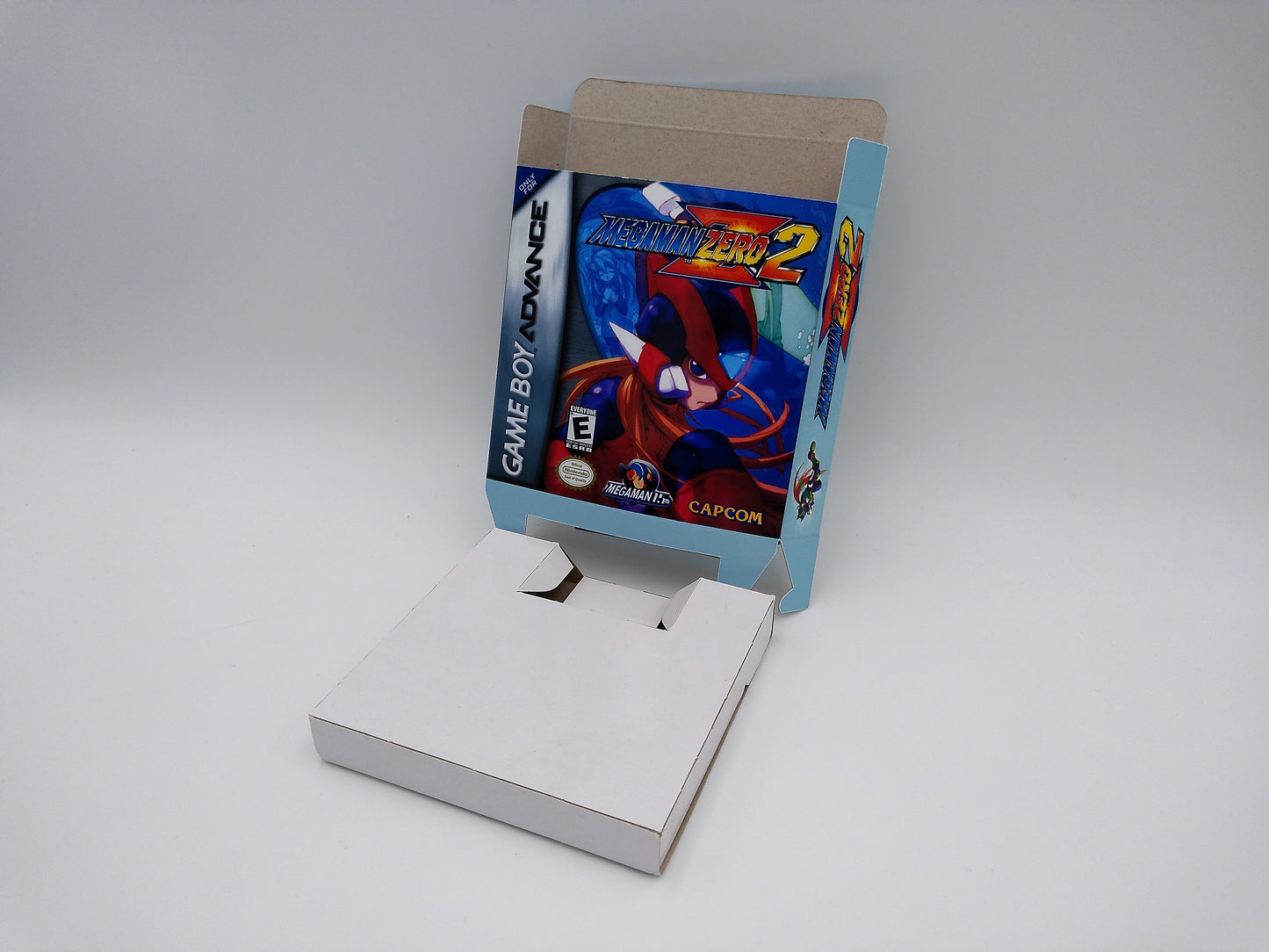 Mega Man Zero 2 - box with inner tray option - Gameboy Advance - thick cardboard. Top Quality !