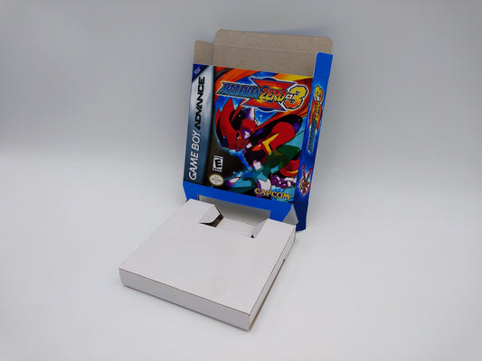 Mega Man Zero 3 - box with inner tray option - Gameboy Advance - thick cardboard. Top Quality !