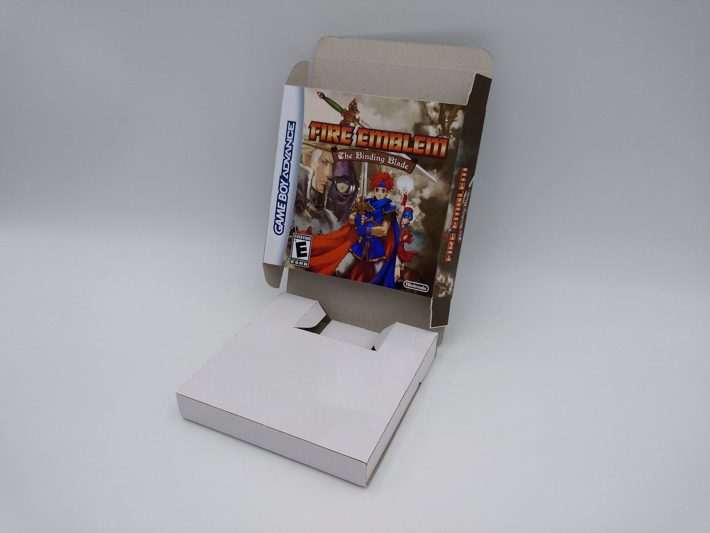 Fire Emblem the Binding Blade - box with inner tray option - Gameboy Advance - thick cardboard. Top Quality !