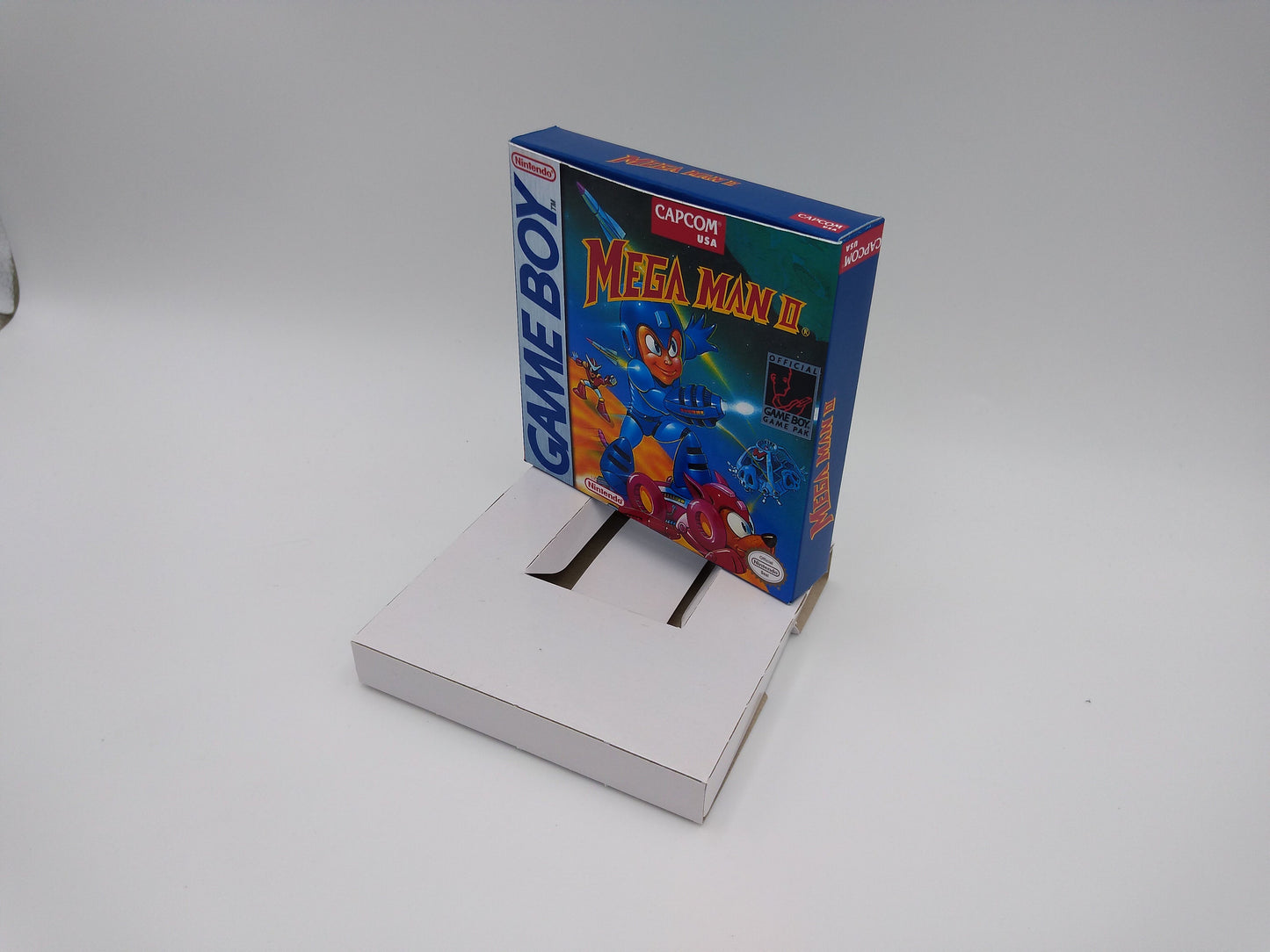 Mega Man II - GameBoy/ GB - box with inner tray option - thick cardboard. Top Quality !!