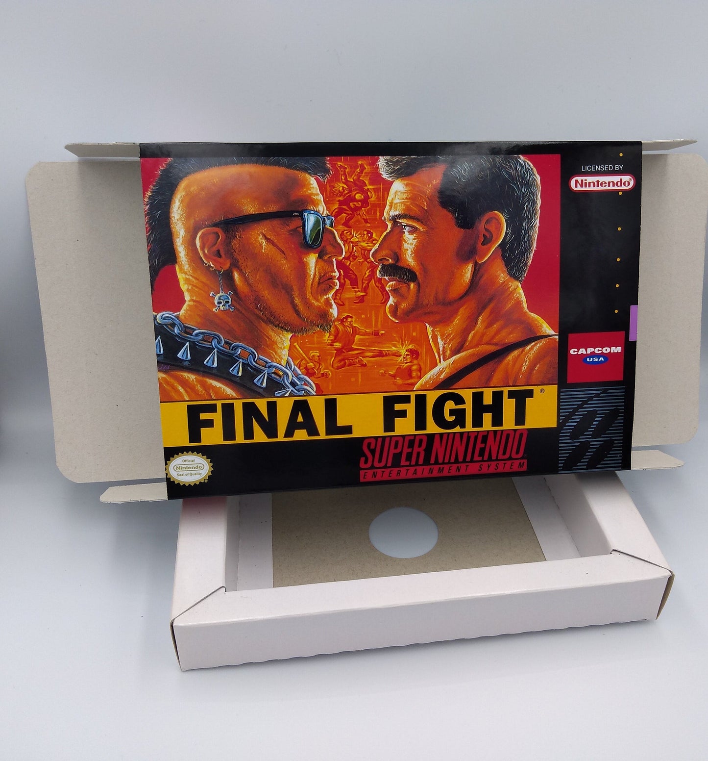 Final Fight - NTSC or PAL - box with inner tray option - SNES - thick cardboard as in the original.