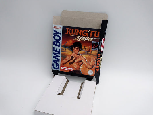 Kung Fu Master - box with inner tray option - Game Boy/ GB - thick cardboard. Top Quality !!