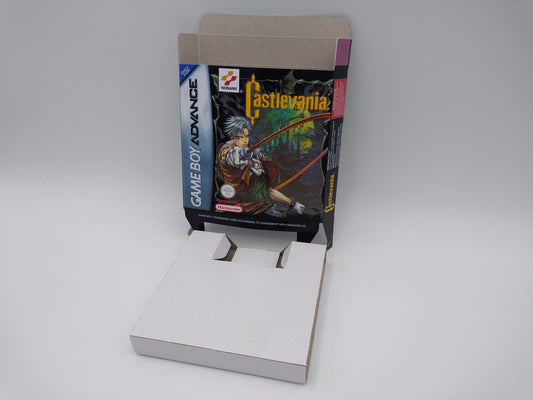 Castlevania Circle of the Moon - box with inner tray option - Game Boy Advance/ GBA - thick cardboard. Top Quality!