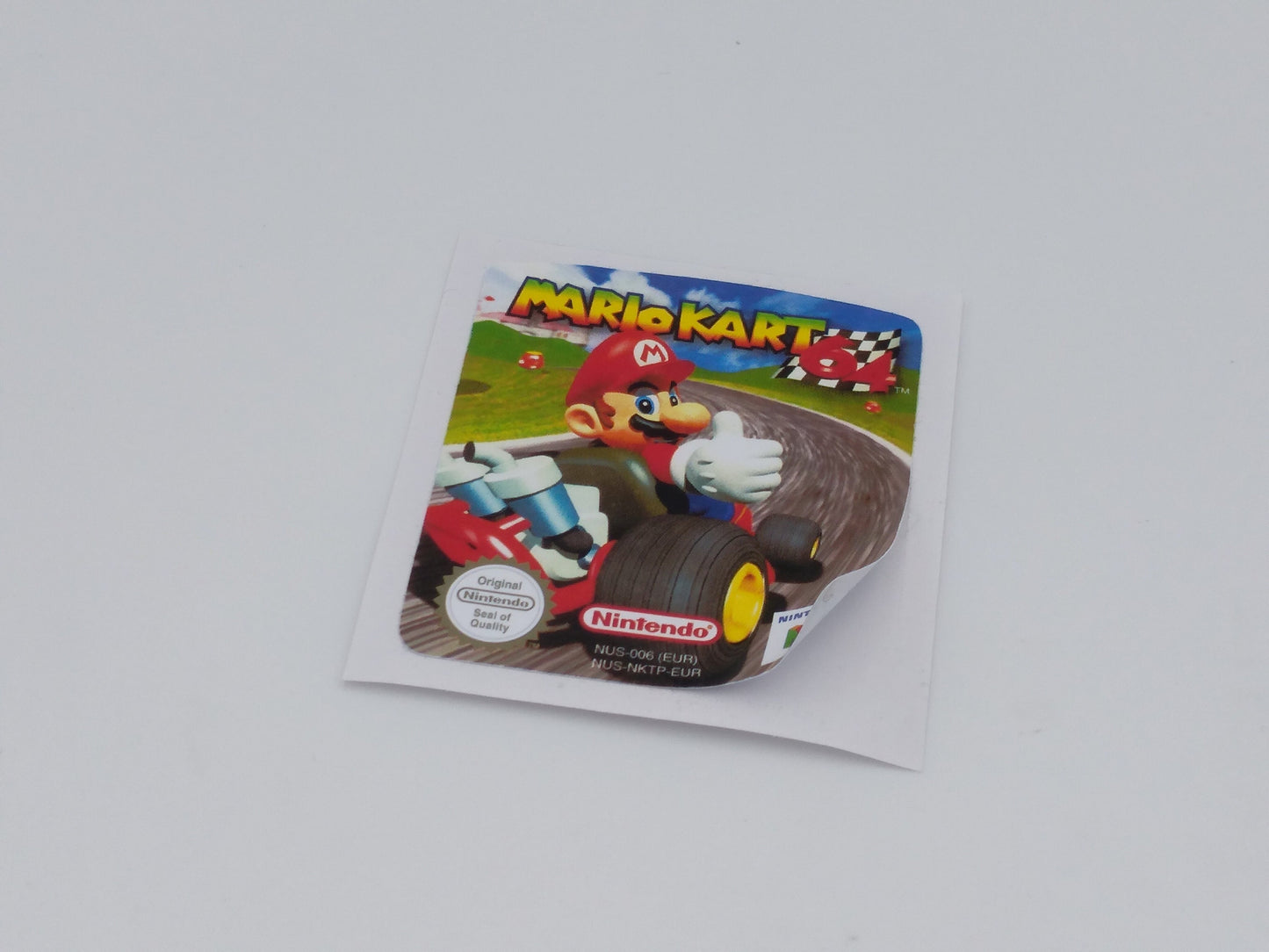 Mario Kart 64 - Label/ Sticker for Nintendo 64 cartridge - replacement.