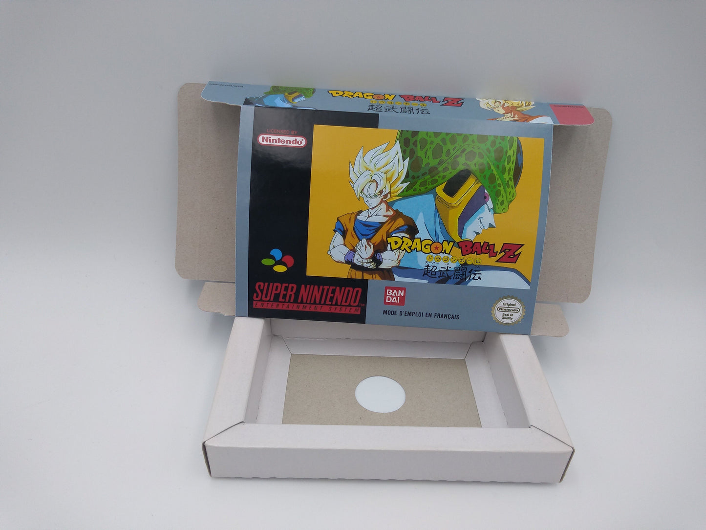 Dragon Ball Z Super Butoden - PAL - box with inner tray option - SNES - thick cardboard as in the original.