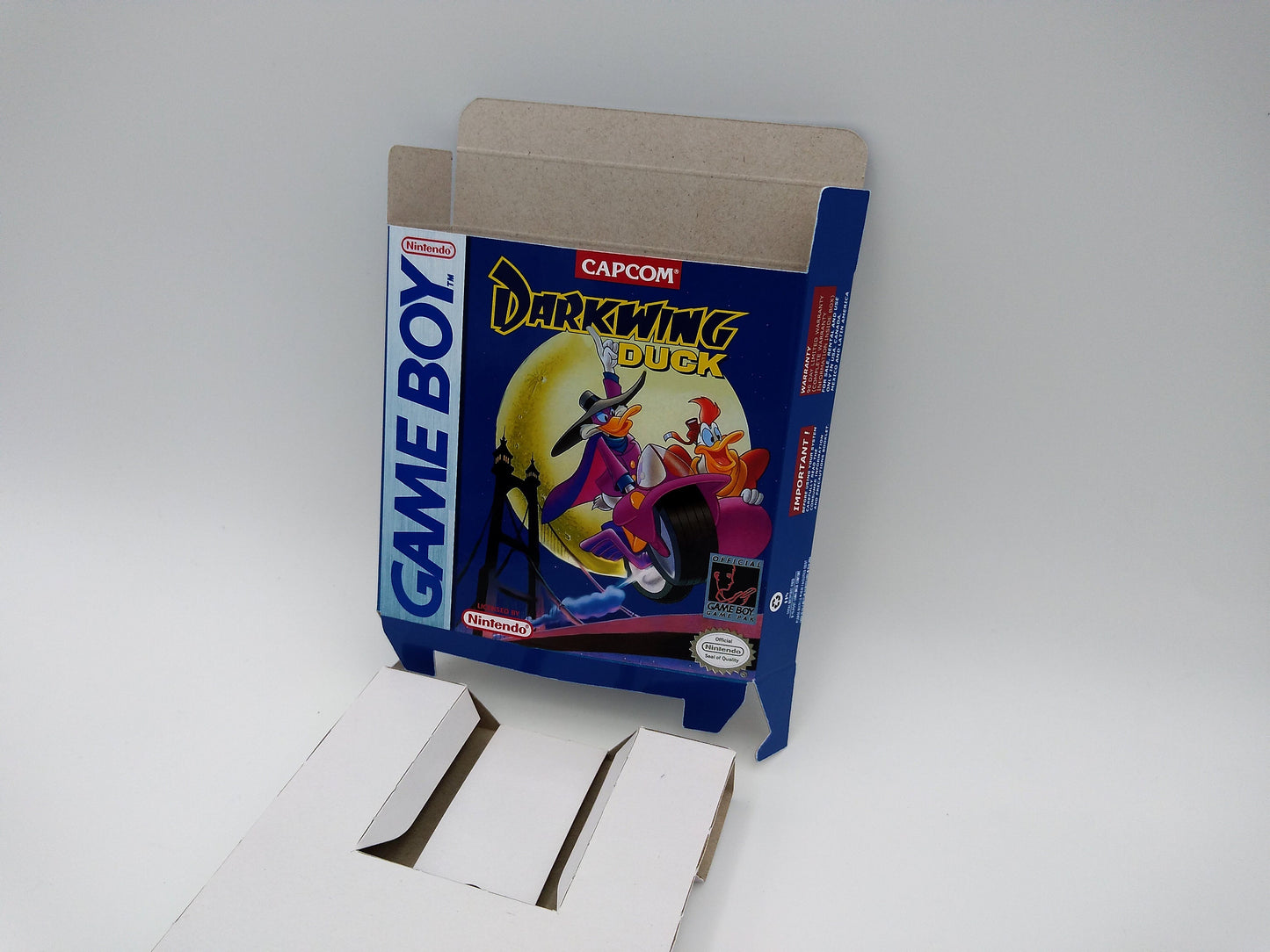 Darkwing Duck - Box with inner tray option - Game Boy/ GB - thick cardboard. NTSC or PAL. Top Quality !