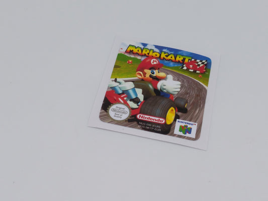 Mario Kart 64 - Label/ Sticker for Nintendo 64 cartridge - replacement.