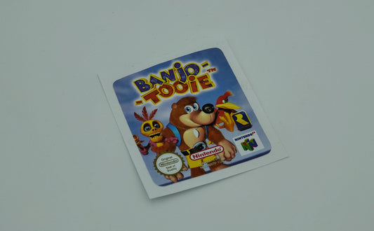 Banjo Tooie - Label/ Sticker for Nintendo 64 cartridge - replacement.