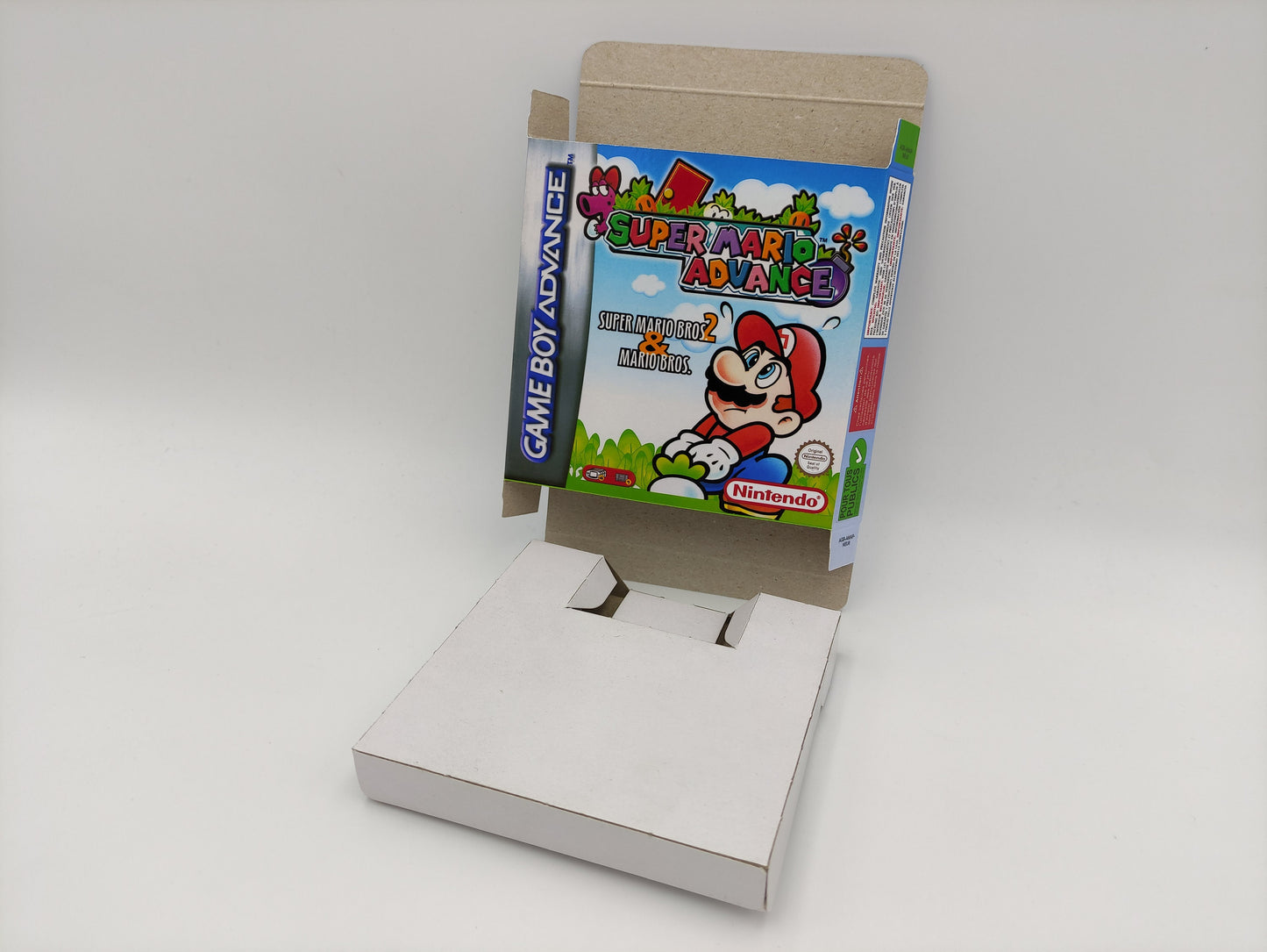 Super Mario Advance - GameBoy Advance - box with inner tray option - thick cardboard. Top Quality !!