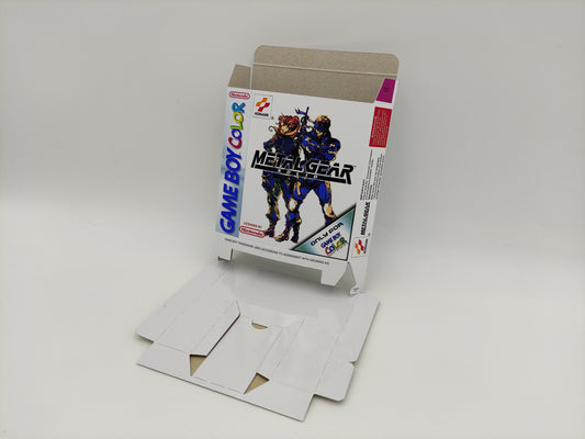 Metal Gear Solid - box with inner tray option - Game Boy Color/ GBC - thick cardboard. HQ !!