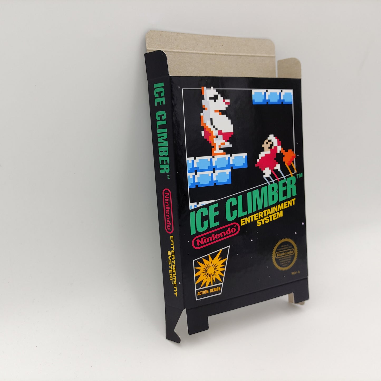 Ice Climber - Box only - NES -  thick cardboard as in the original. Top Quality !