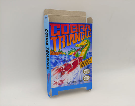 Cobra Triangle - box replacement only - NES - thick cardboard as in the original. Top Quality !!