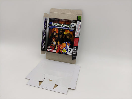 Advance Wars 2 - GameBoy Advance - box with inner tray option - thick cardboard. Top Quality !!