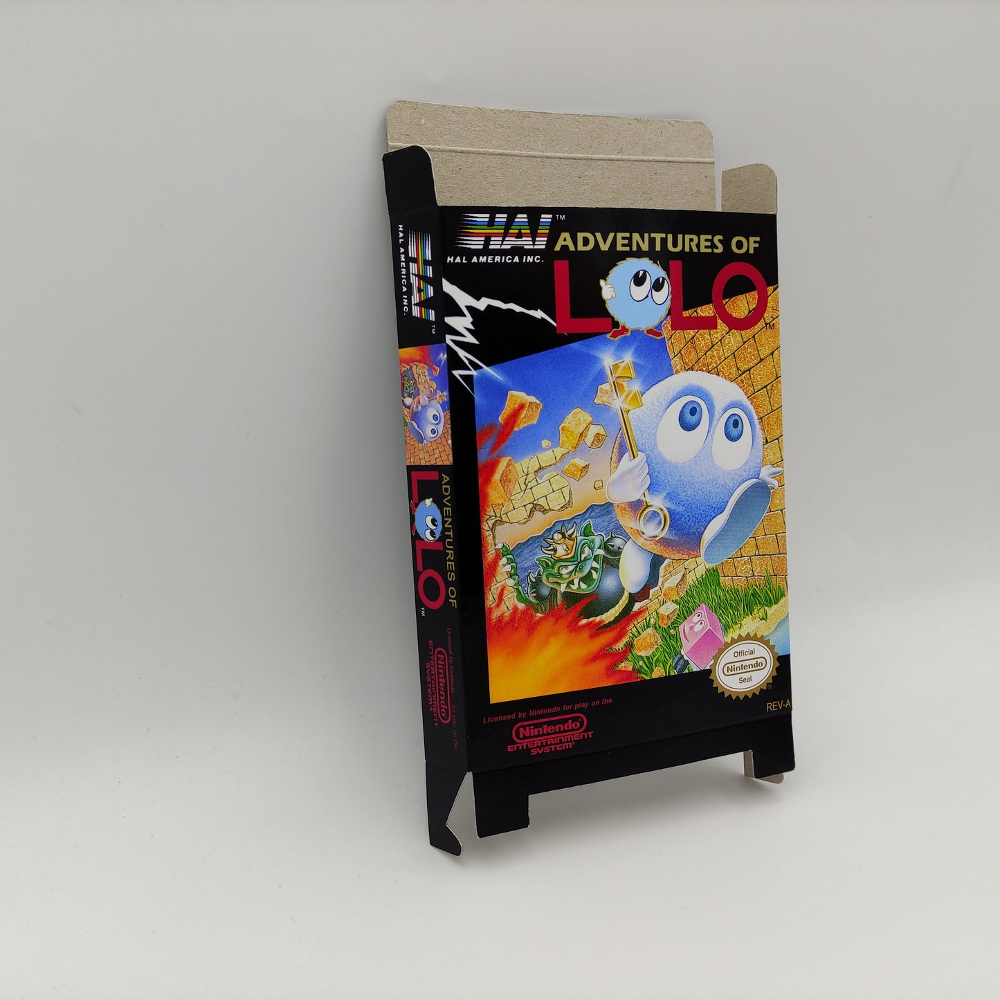 Adventure of LOLO, the - box replacement only - NES - thick cardboard as in the original.