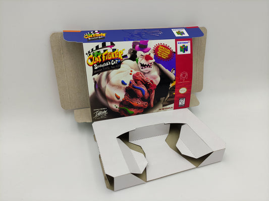 Clay Fighter Sculptor's Cut - box with inner tray option - NTSC or PAL - Nintendo 64 - thick cardboard. Top Quality !!