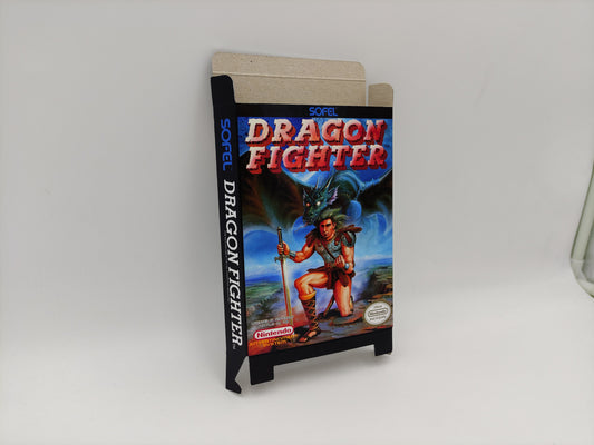 Dragon Fighter - Box Replacement, Dust Cover, Block - NES - thick cardboard as in the original. Top Quality !