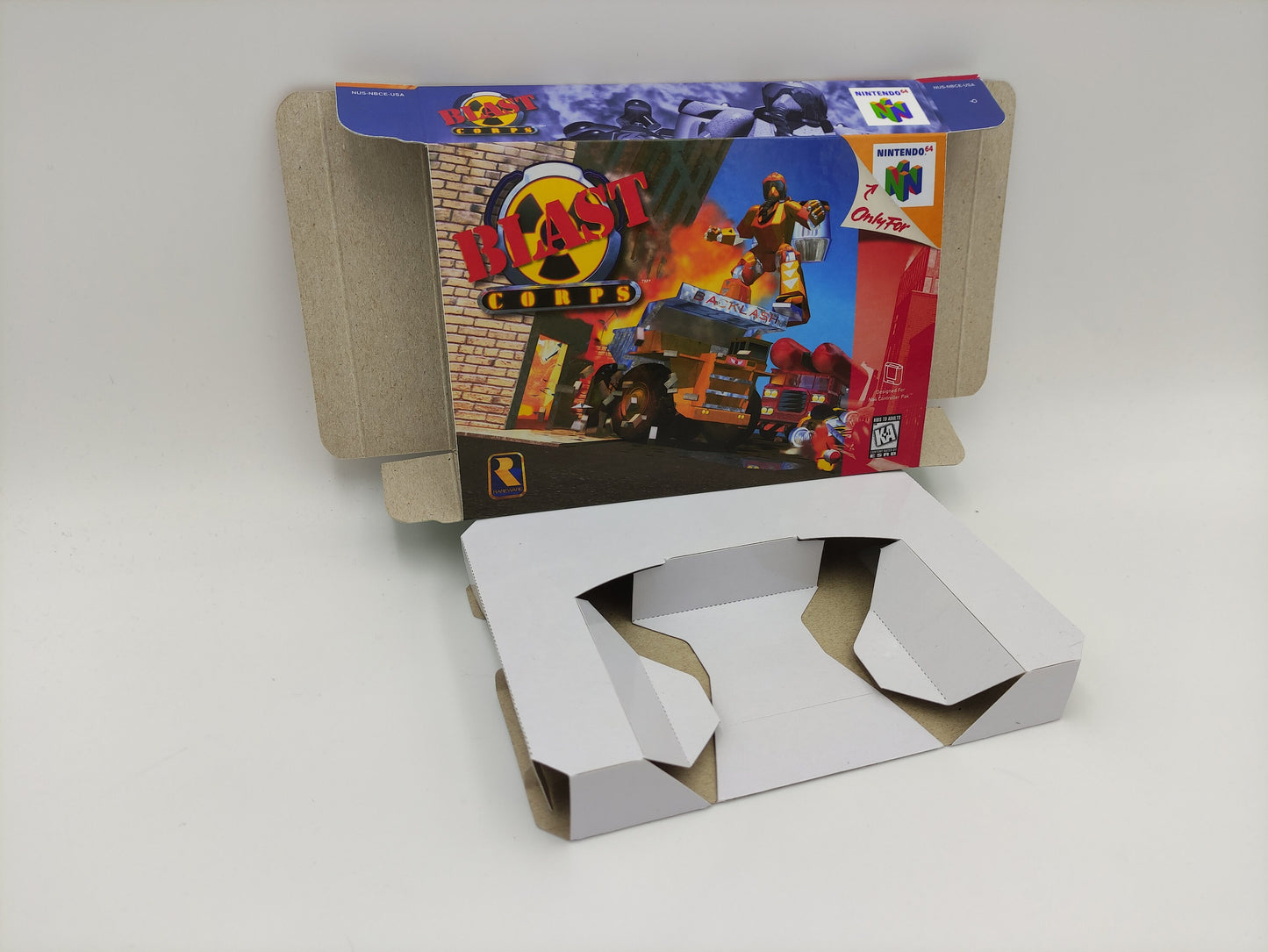 Blast Corps - box with inner tray option - PAL or NTSC region - Nintendo 64 - thick cardboard . Top Quality !!