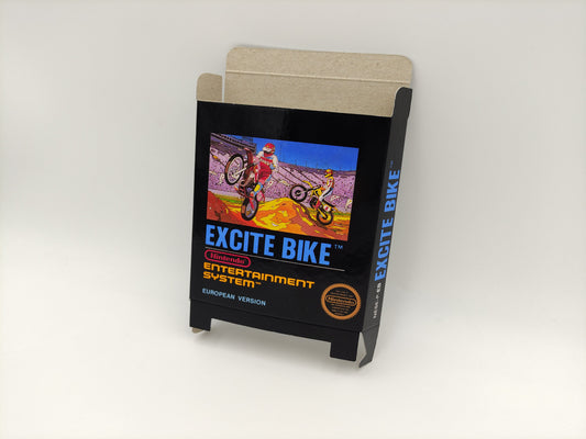 Excite Bike - Small Box only - NES - thick cardboard as in the original. Top Quality !