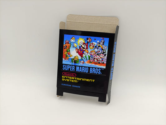 Super Mario Bros - Small Box only - NES - thick cardboard as in the original. Top Quality !