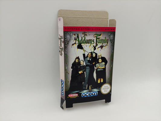 The Addams Family - Box Replacement, Dust Cover, Block - NES - thick cardboard as in the original. Top Quality !!