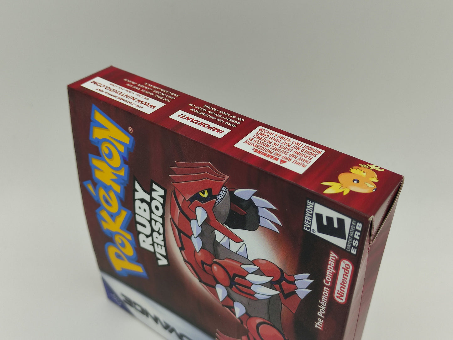 Pokemon Ruby - box with inner tray iption - Game Boy Advance/ GBA - thick cardboard. Top Quality !!