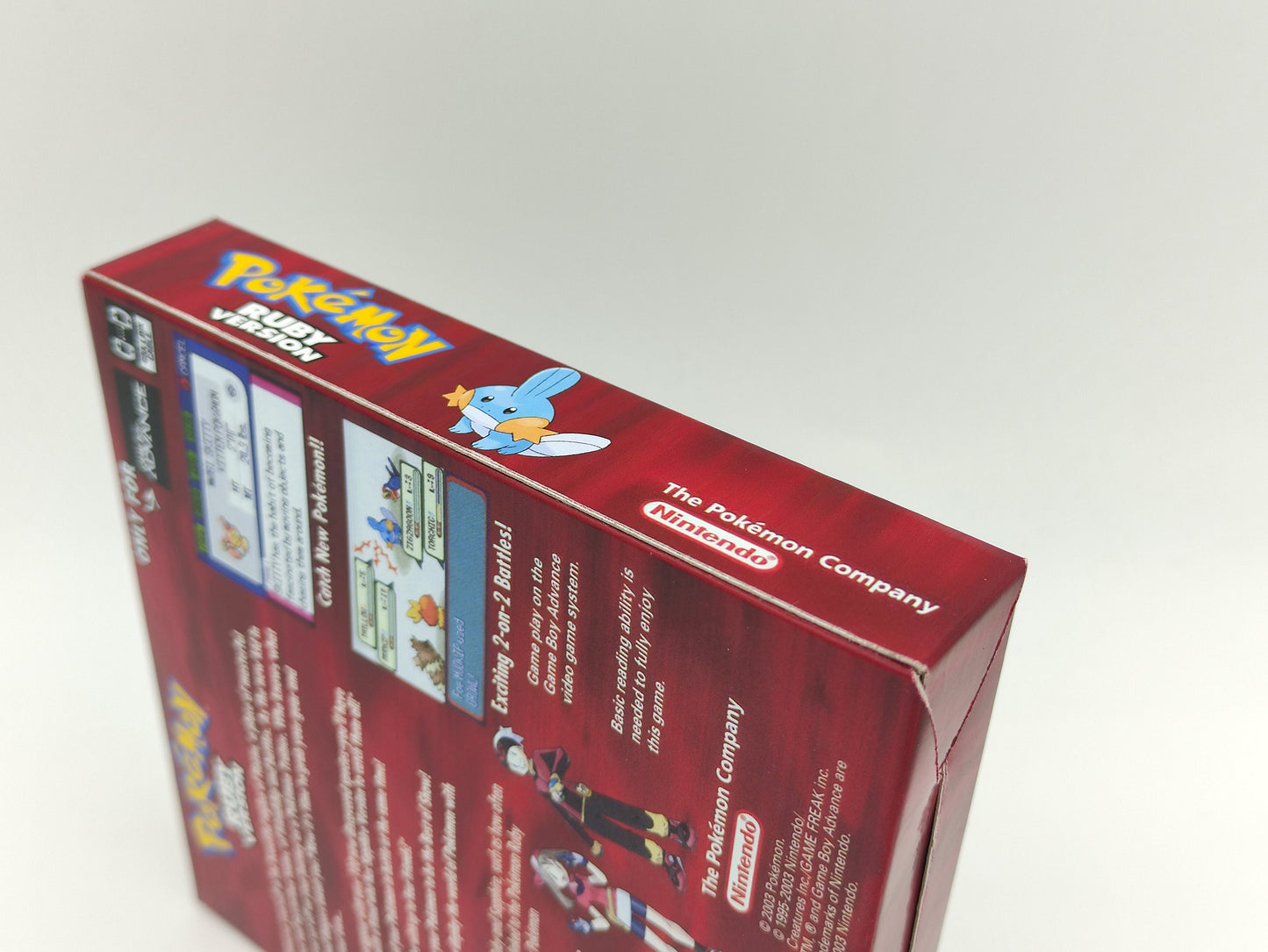 Pokemon Ruby - box with inner tray iption - Game Boy Advance/ GBA - thick cardboard. Top Quality !!